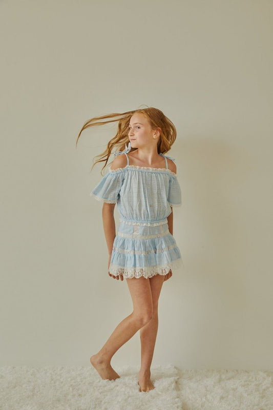 Girls Luna Heart Mini Skirt