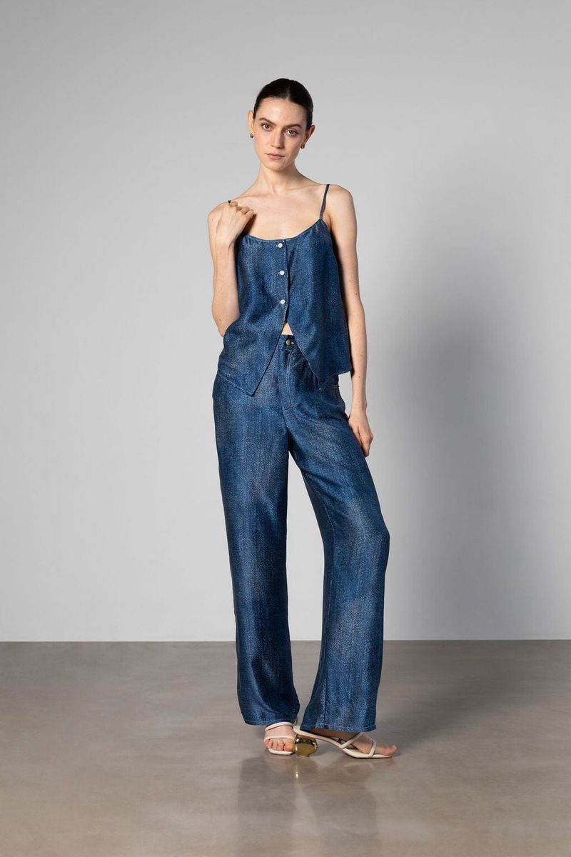 Cult Button Up Silk Camisole Top