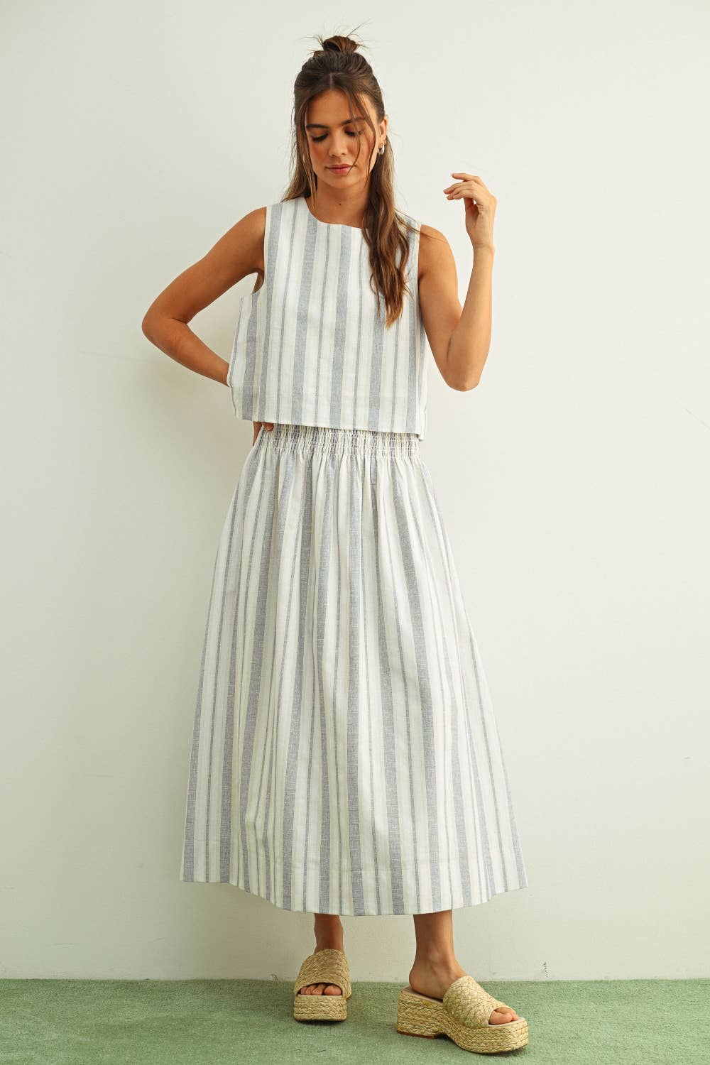 Ellie Striped Crop Top