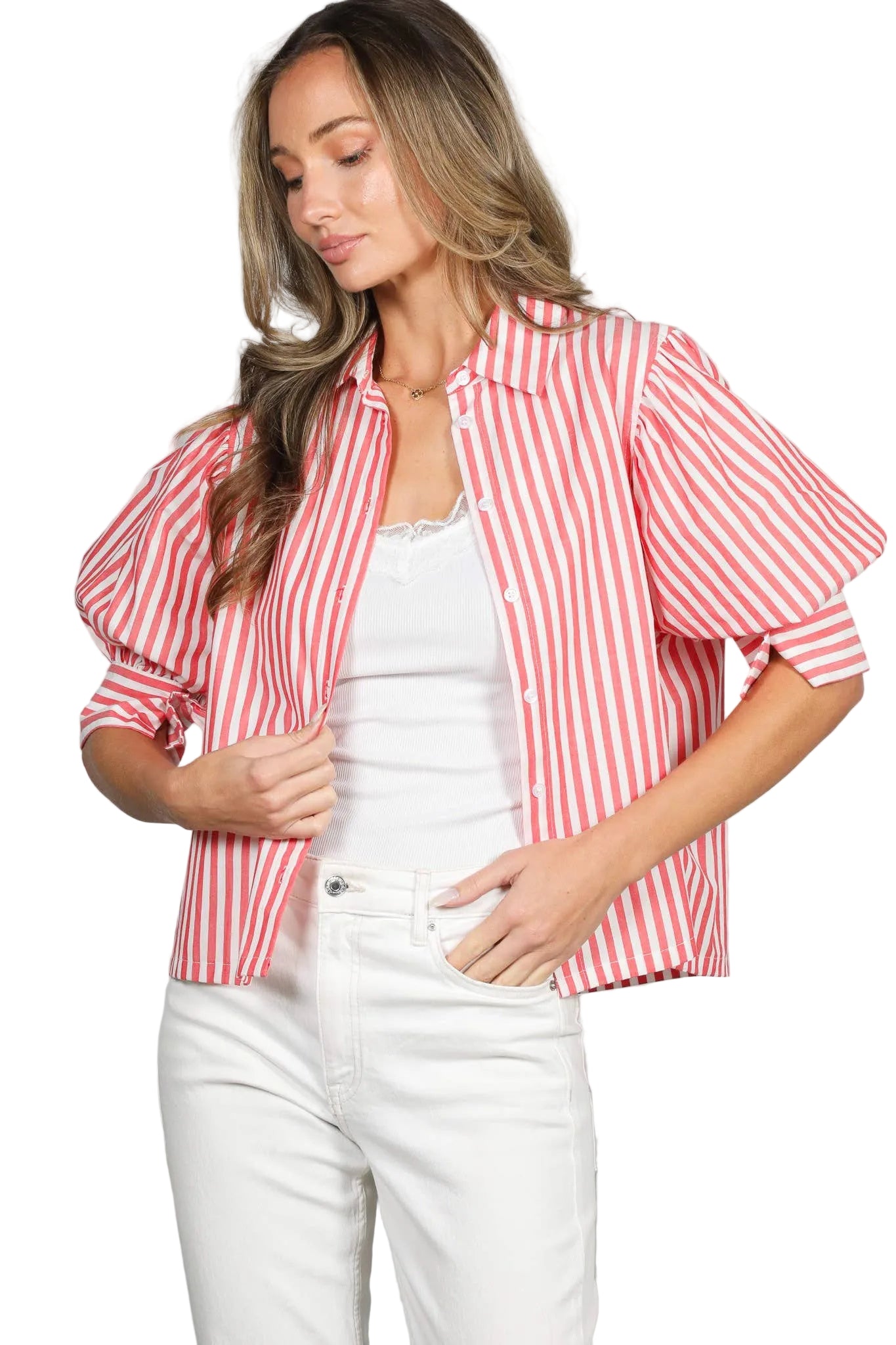 Brea Short Puff Sleeve Shirt