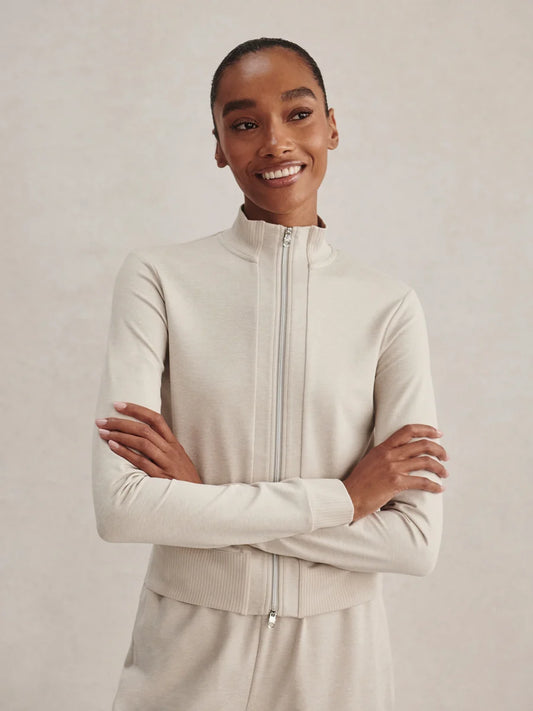 Rufus Cropped Zip Through Sweatshirt