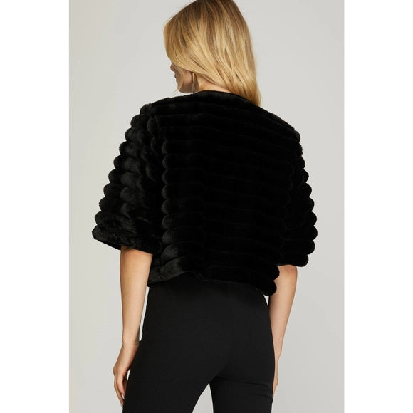 Fiona Faux Fur Crop Jacket