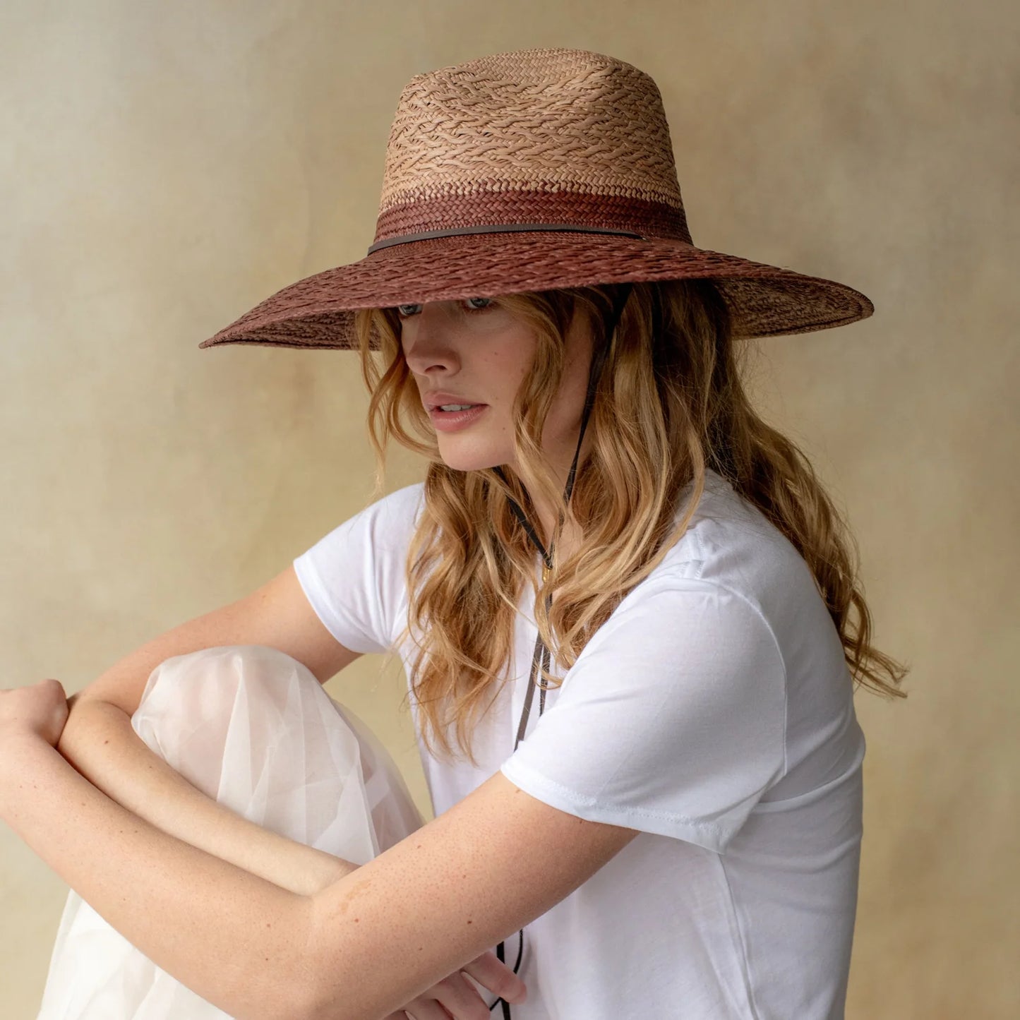Two Tone Redwood Hat
