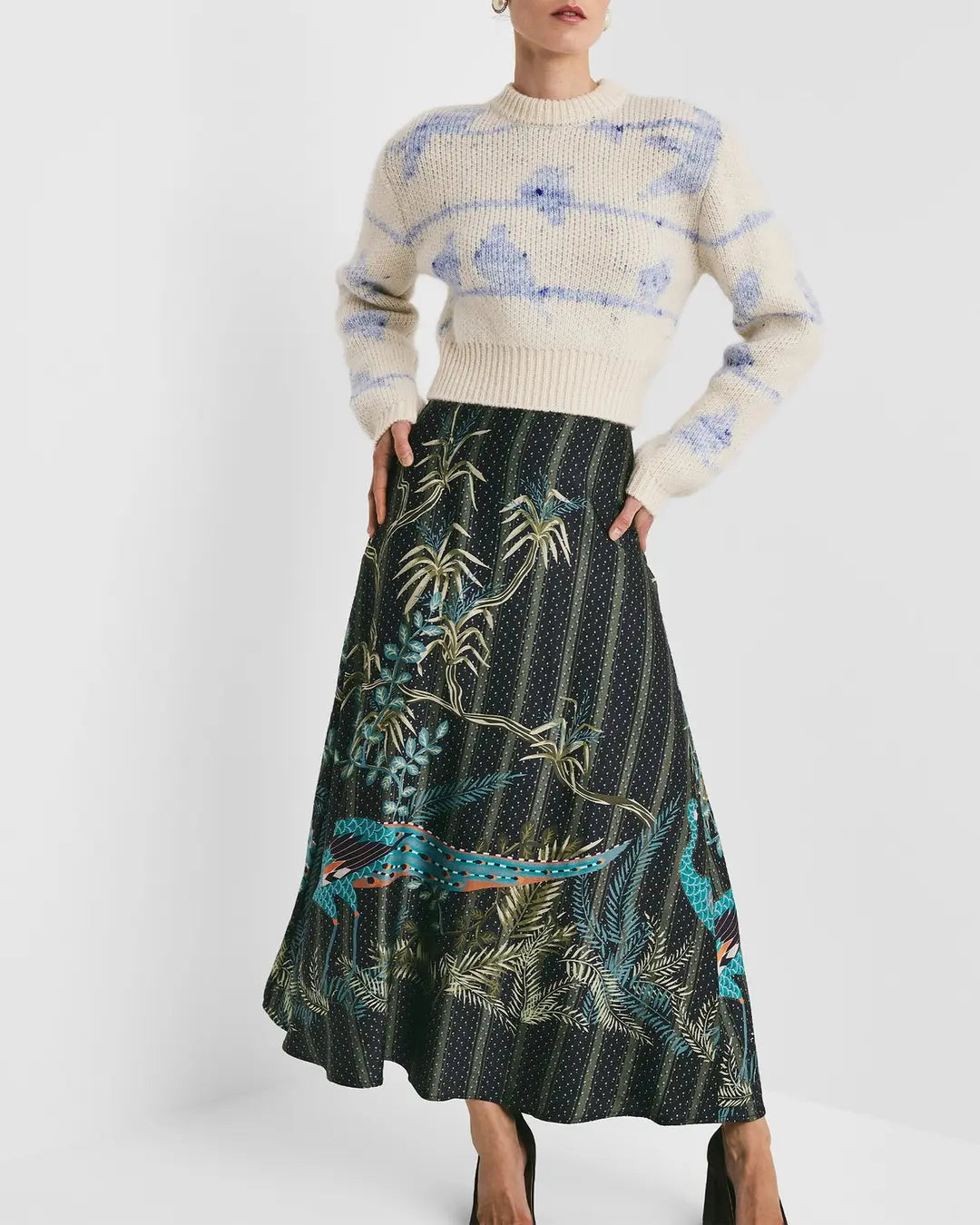 Jacquard Knit Sweater