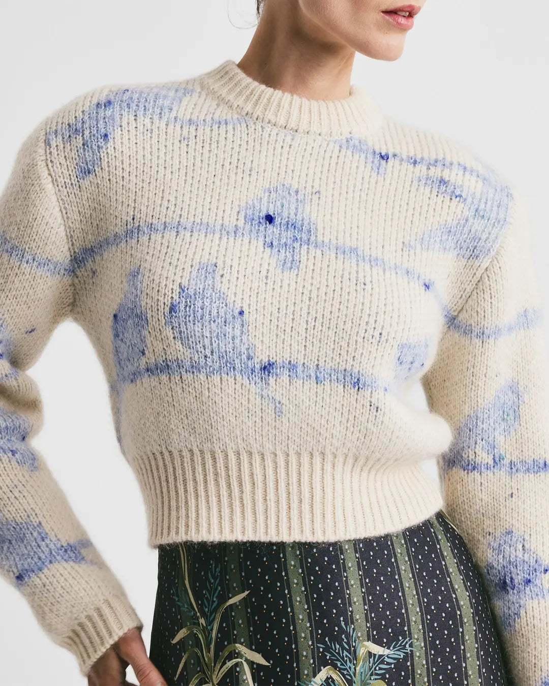 Jacquard Knit Sweater