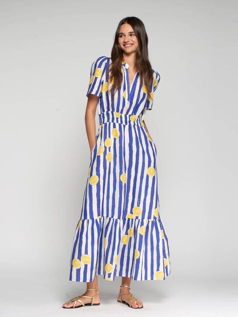 Susie Lemon Striped Dress