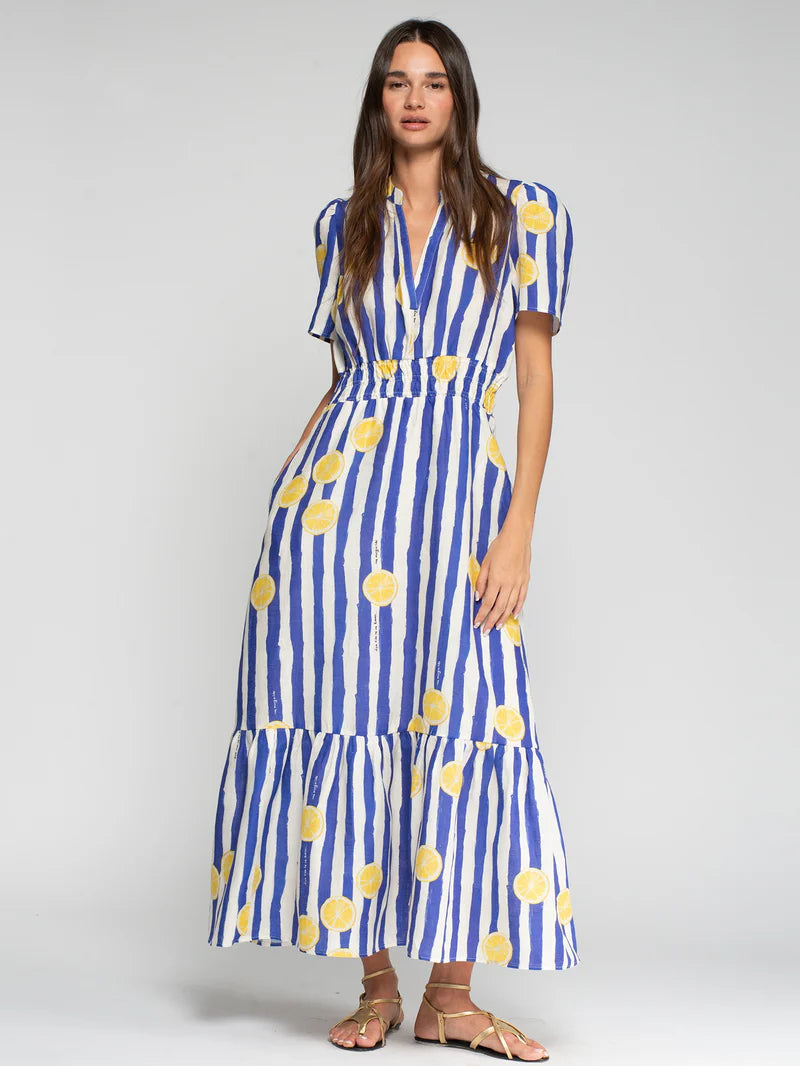 Susie Lemon Striped Dress
