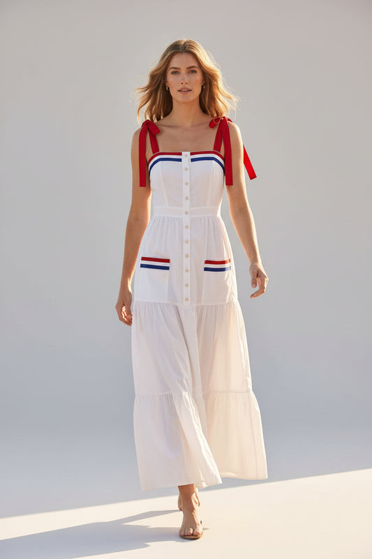 Americana 4th of July Maxi Dress