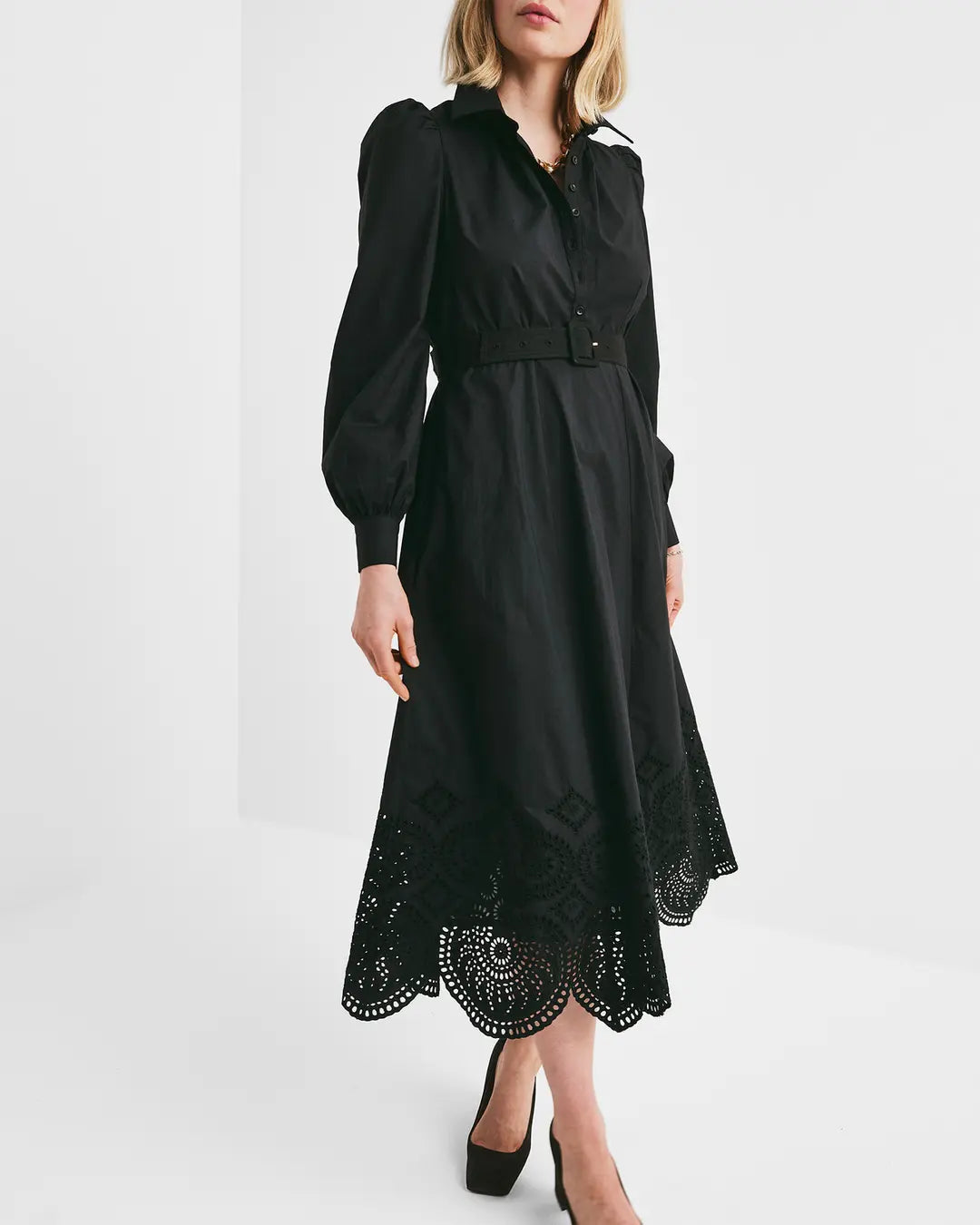 Poplin Midi Dress