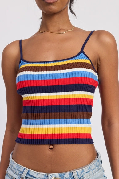 Tiffani Striped Knit Cami