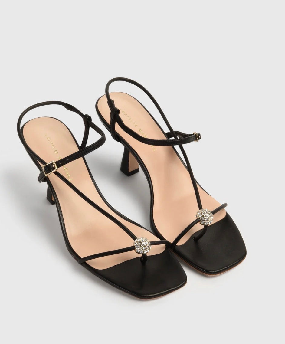 Triana Strappy Mid-Heel Sandal with Ball