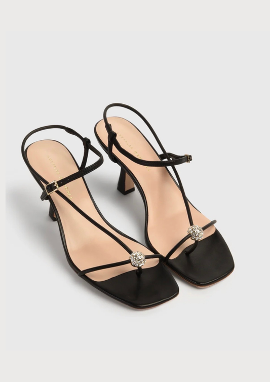 Triana Strappy Mid-Heel Sandal with Ball