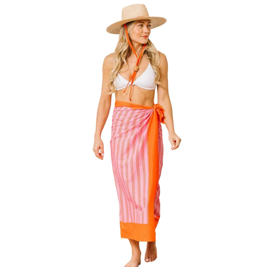 Orchid Pinstripe Sarong