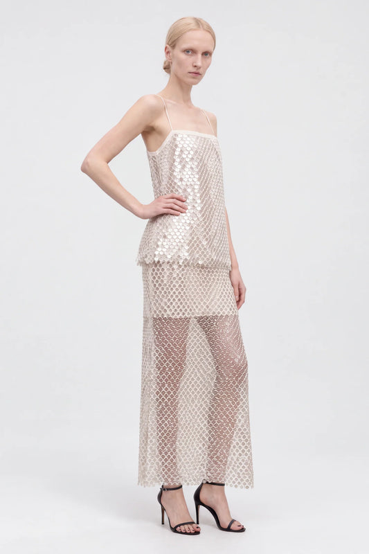 Ivy Pearlized Sequin Skirt