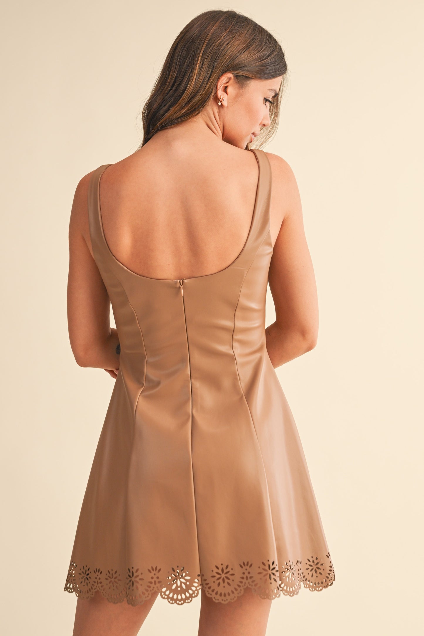Stassi Laser Cut Mini Dress