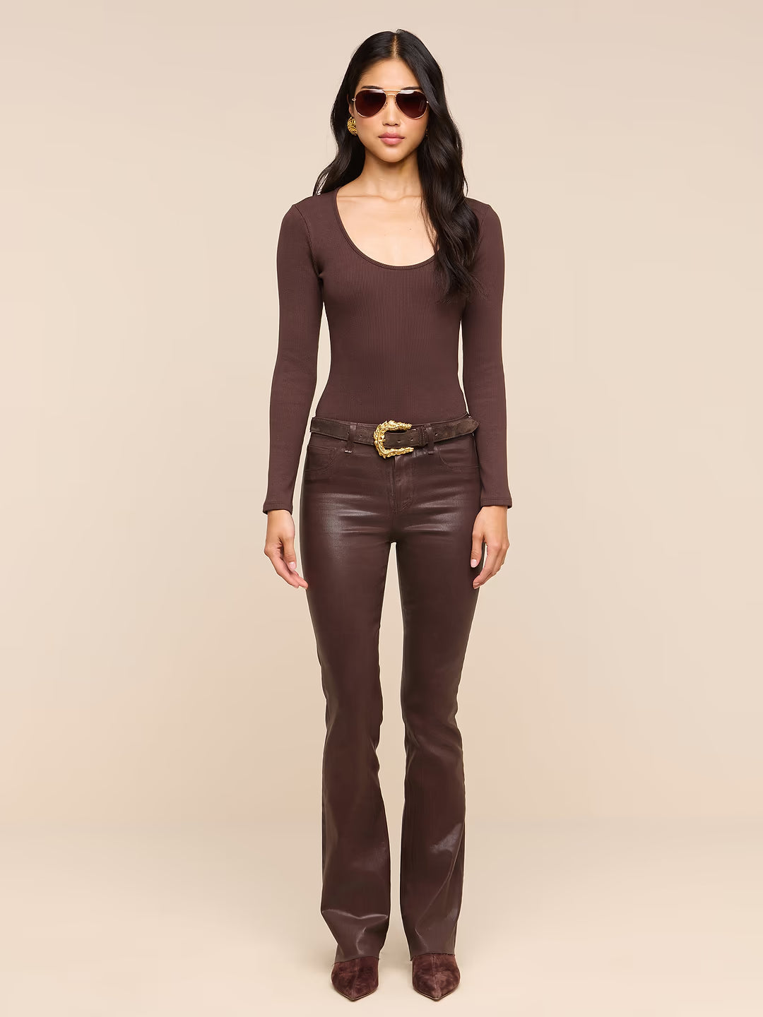 Ruth Coated Straight Leg Pant