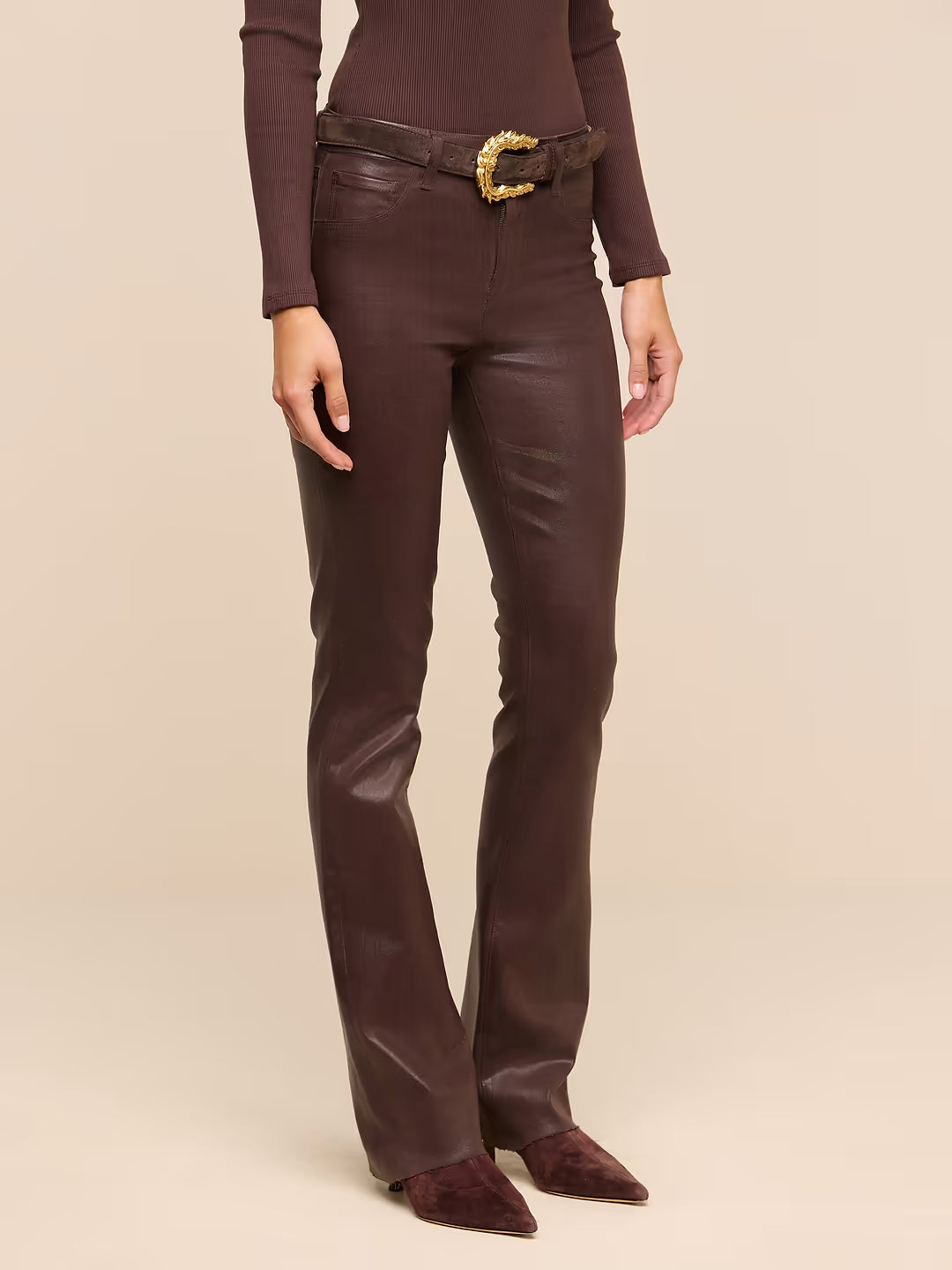 Ruth Coated Straight Leg Pant