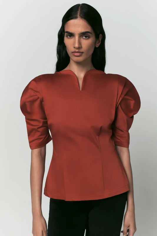 Janet Cotton Sculptural Top