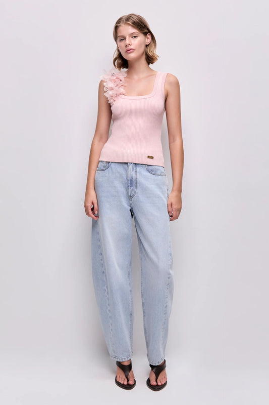 Pamela Flower Knit Tank