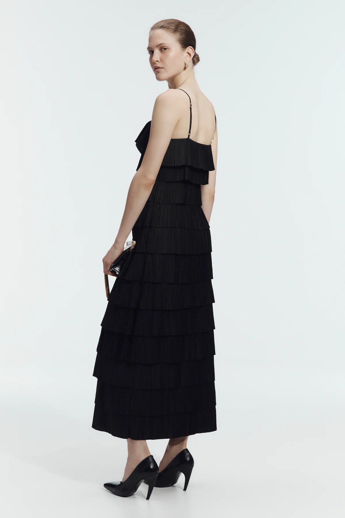 Shade Pleated Midi Dress