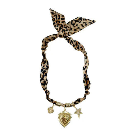 Sherry Charm Scarf Necklace