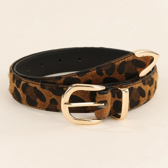 Leopard Print Belt