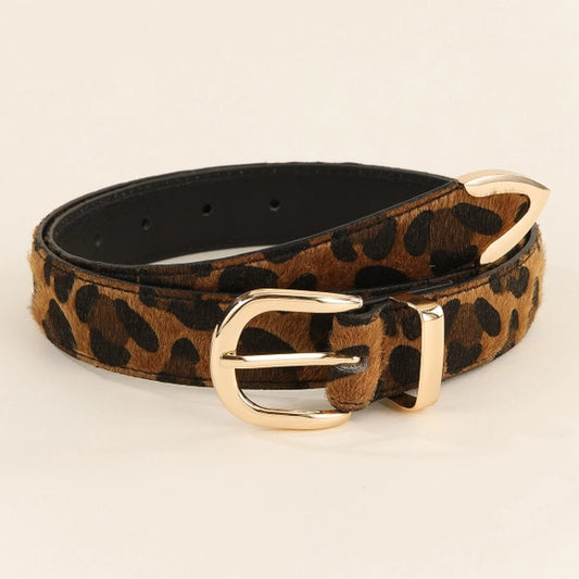 Leopard Print Belt