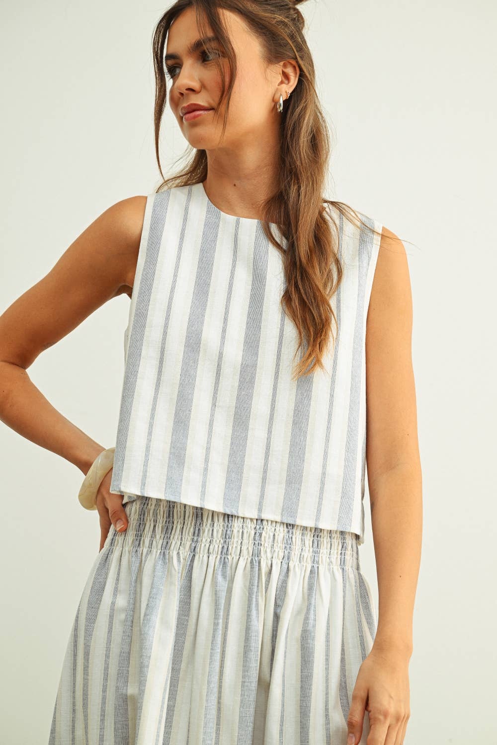 Ellie Striped Crop Top