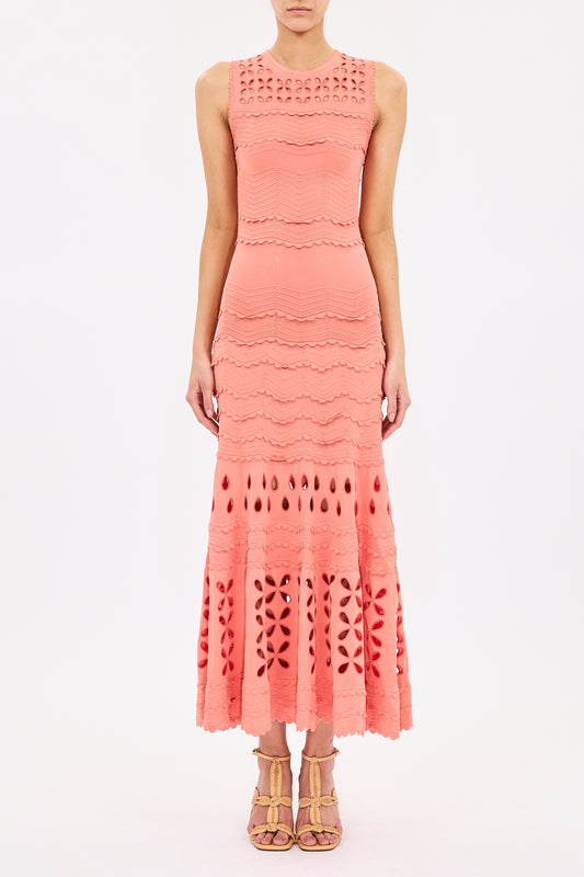 Lakshmi Eyelet Knit Dress