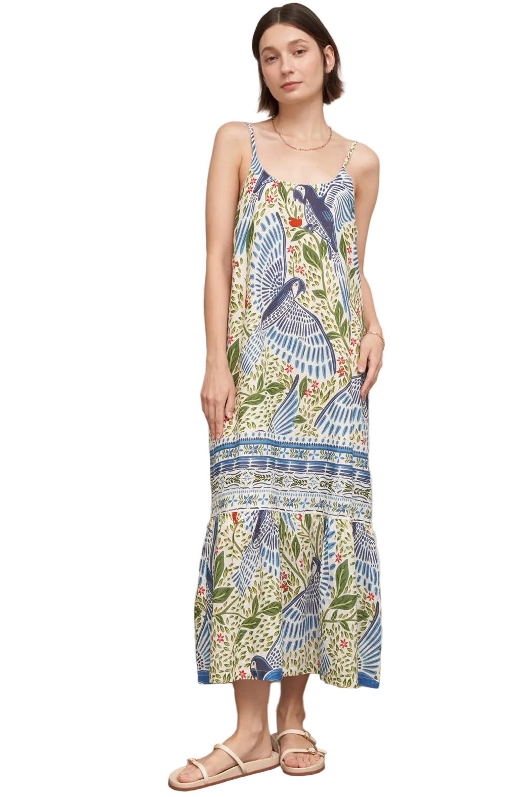 Marci Printed Textured Maxi Dress