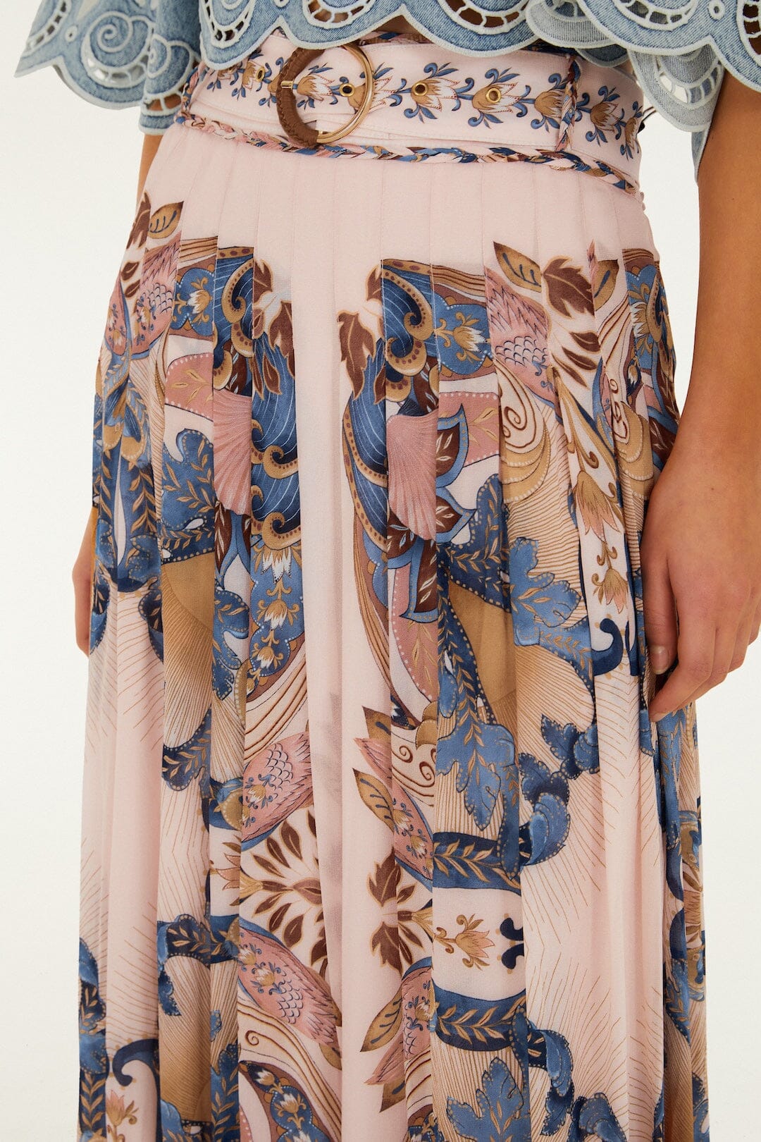 Sea Garden Scarf  Maxi Skirt