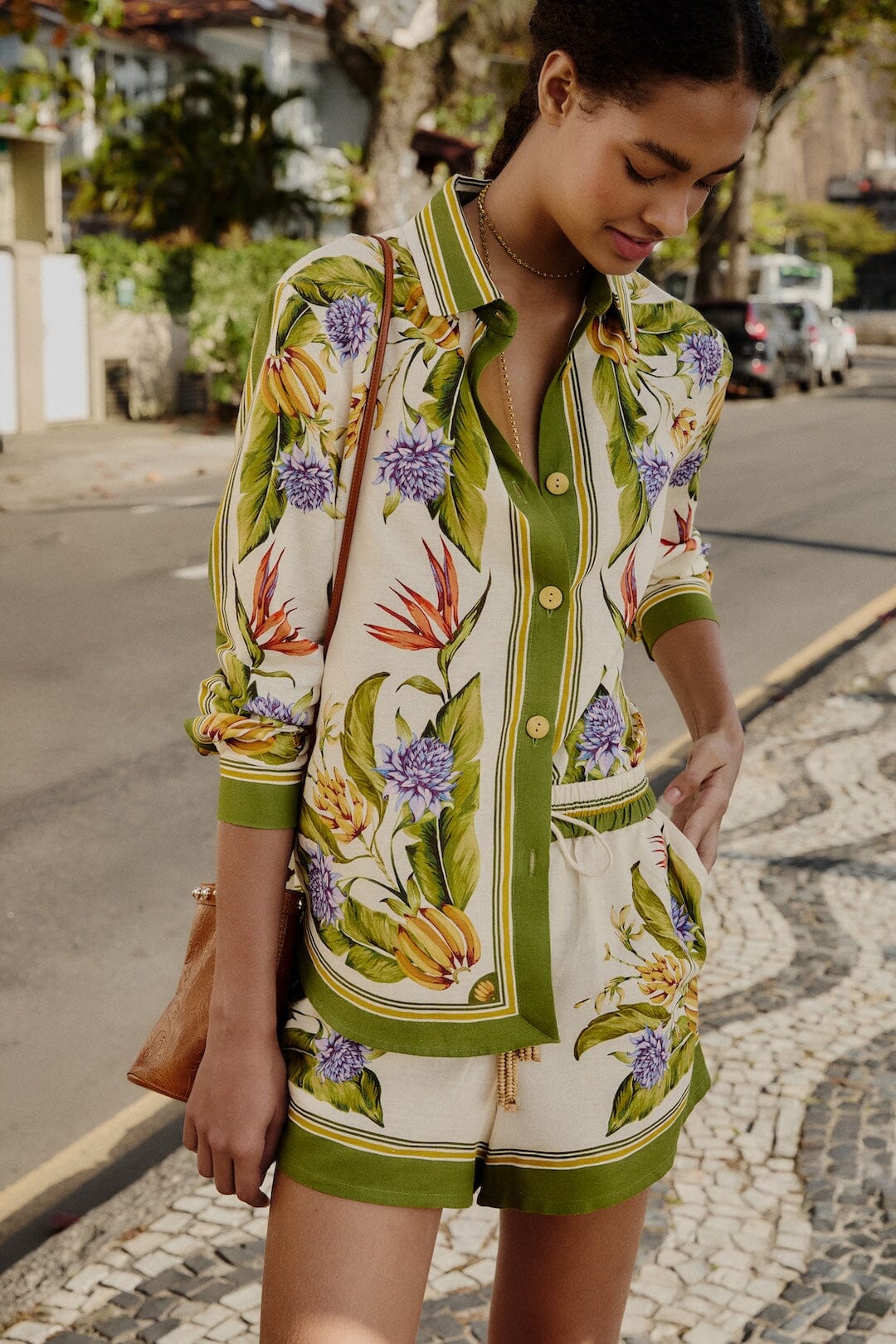 Tropical Scarf Shorts