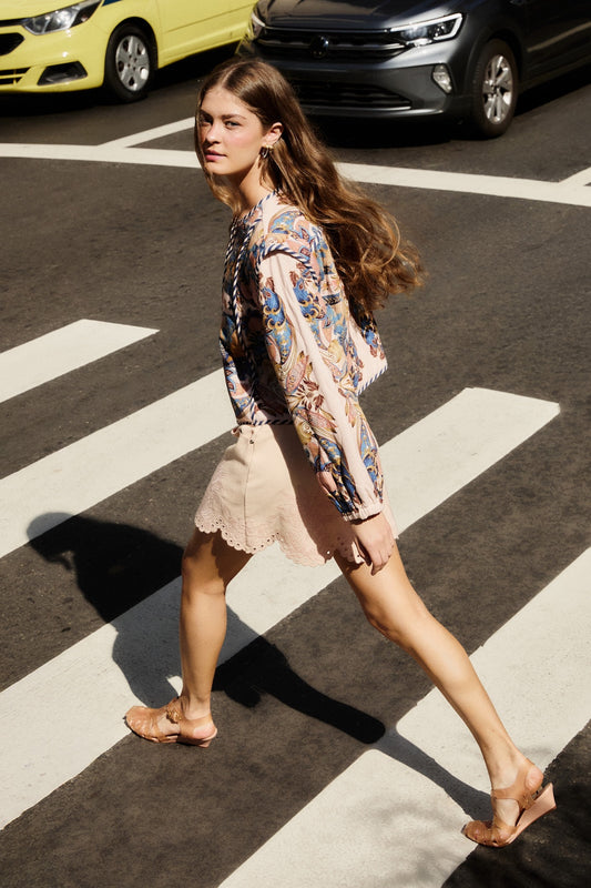 Richelieu Twill Mini Skirt