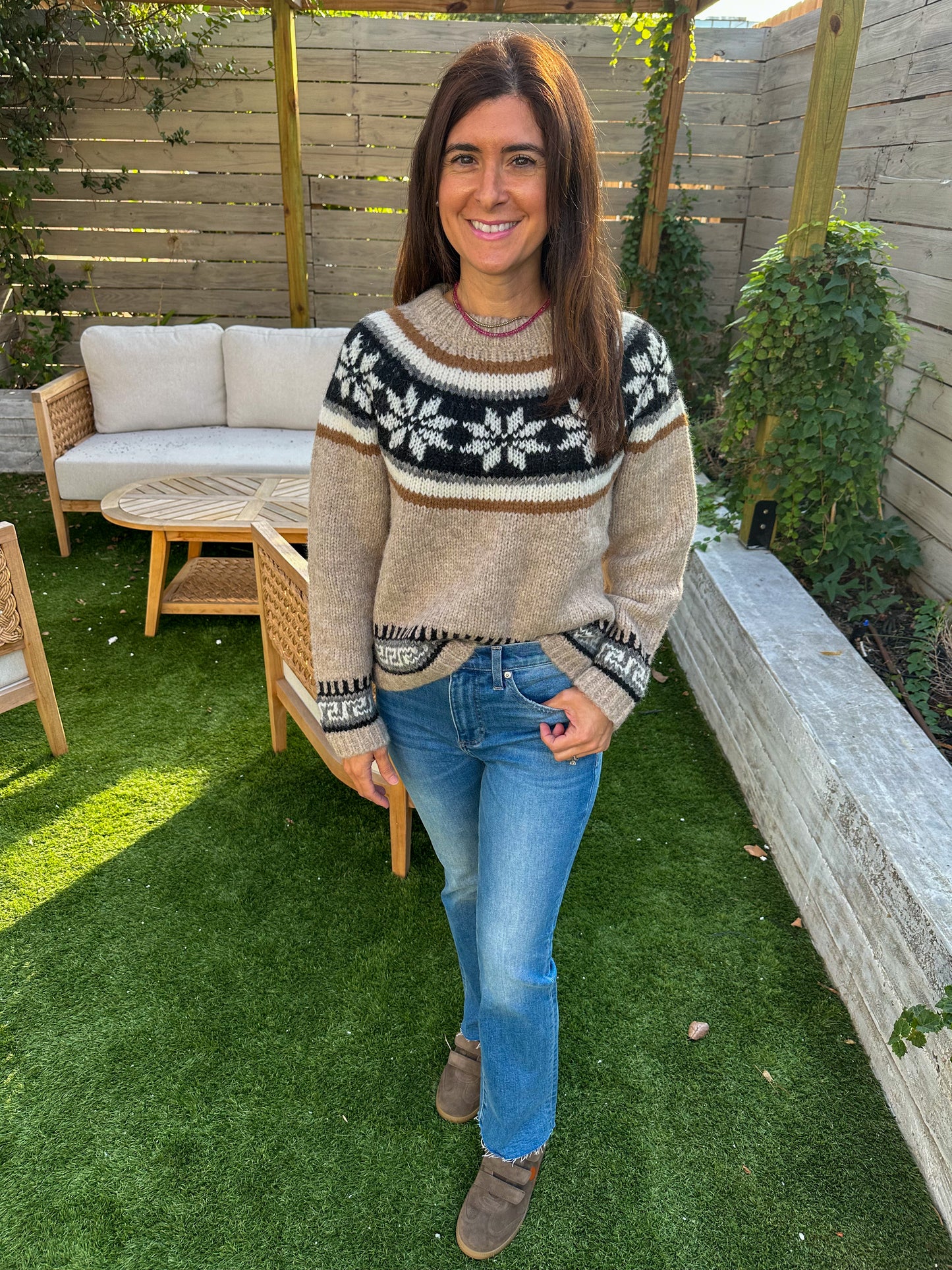 The Snowflake Fairisle Pullover