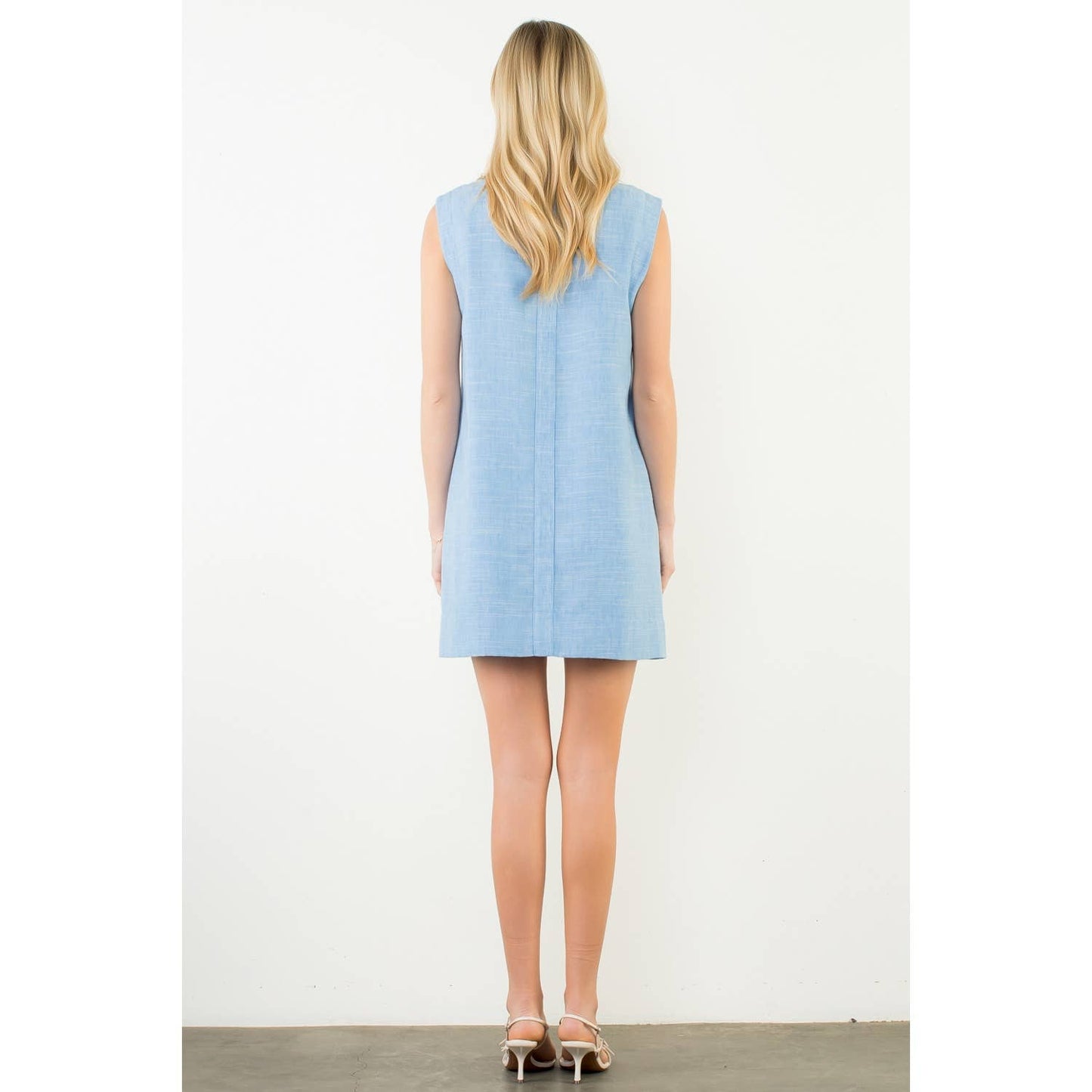 Allie Sleeveless Embroidery Detail Dress