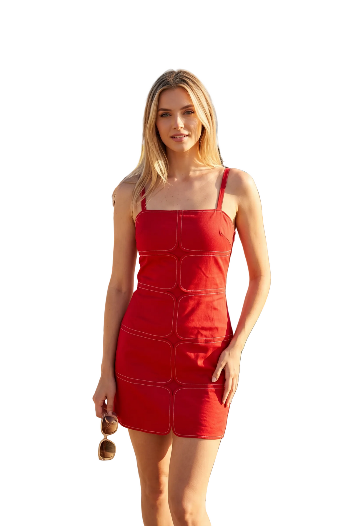Zella Eyelet Stripe Mini Dress