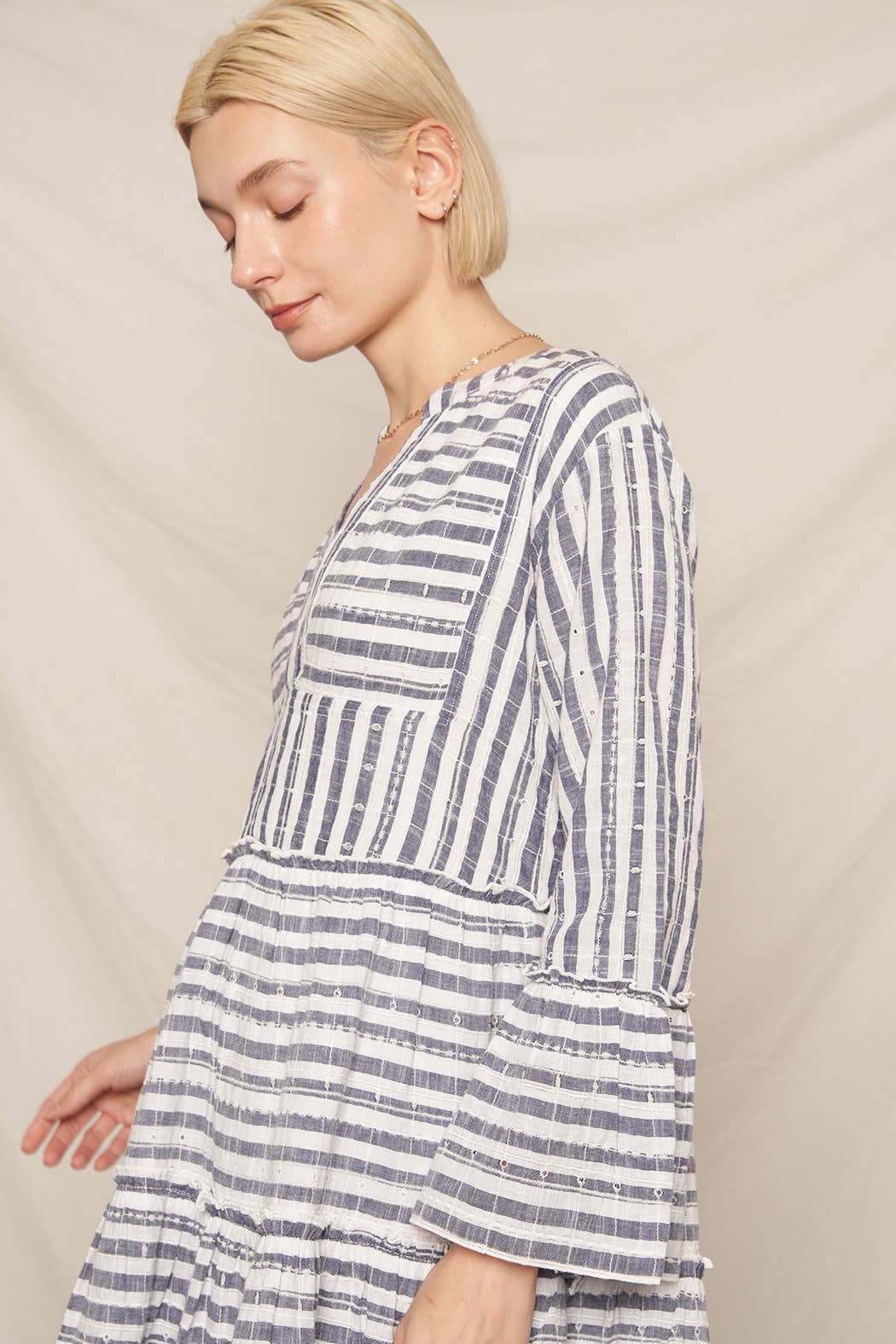 Daisy 3/4 Sleeve Mini Dress