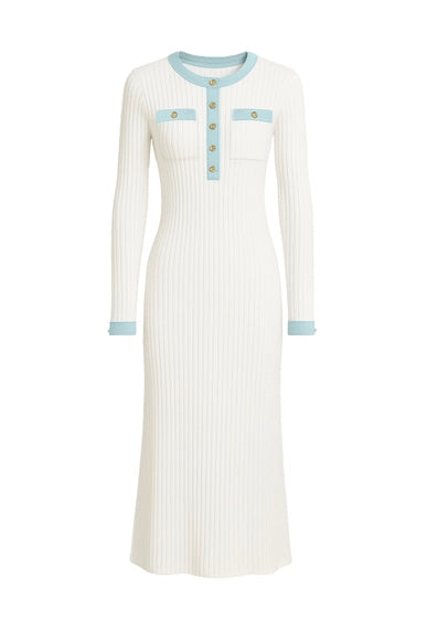 Sinclair Knit and Denim Maxi