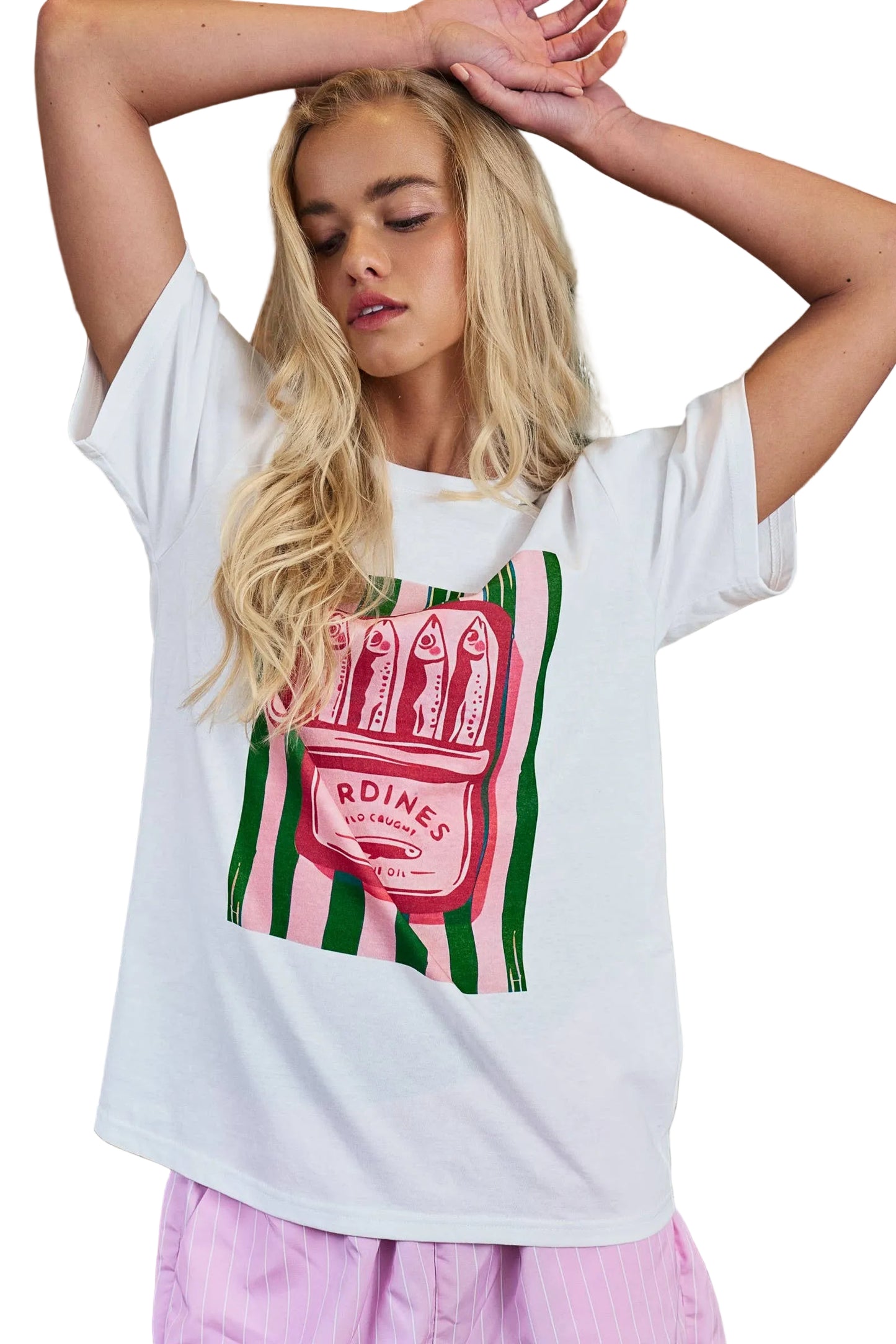 Grace Tee and Striped Shorts Set