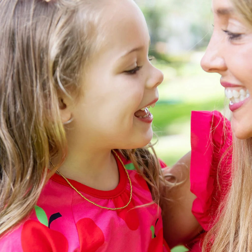 Mini Gold Beaded Stainless Steel Necklace