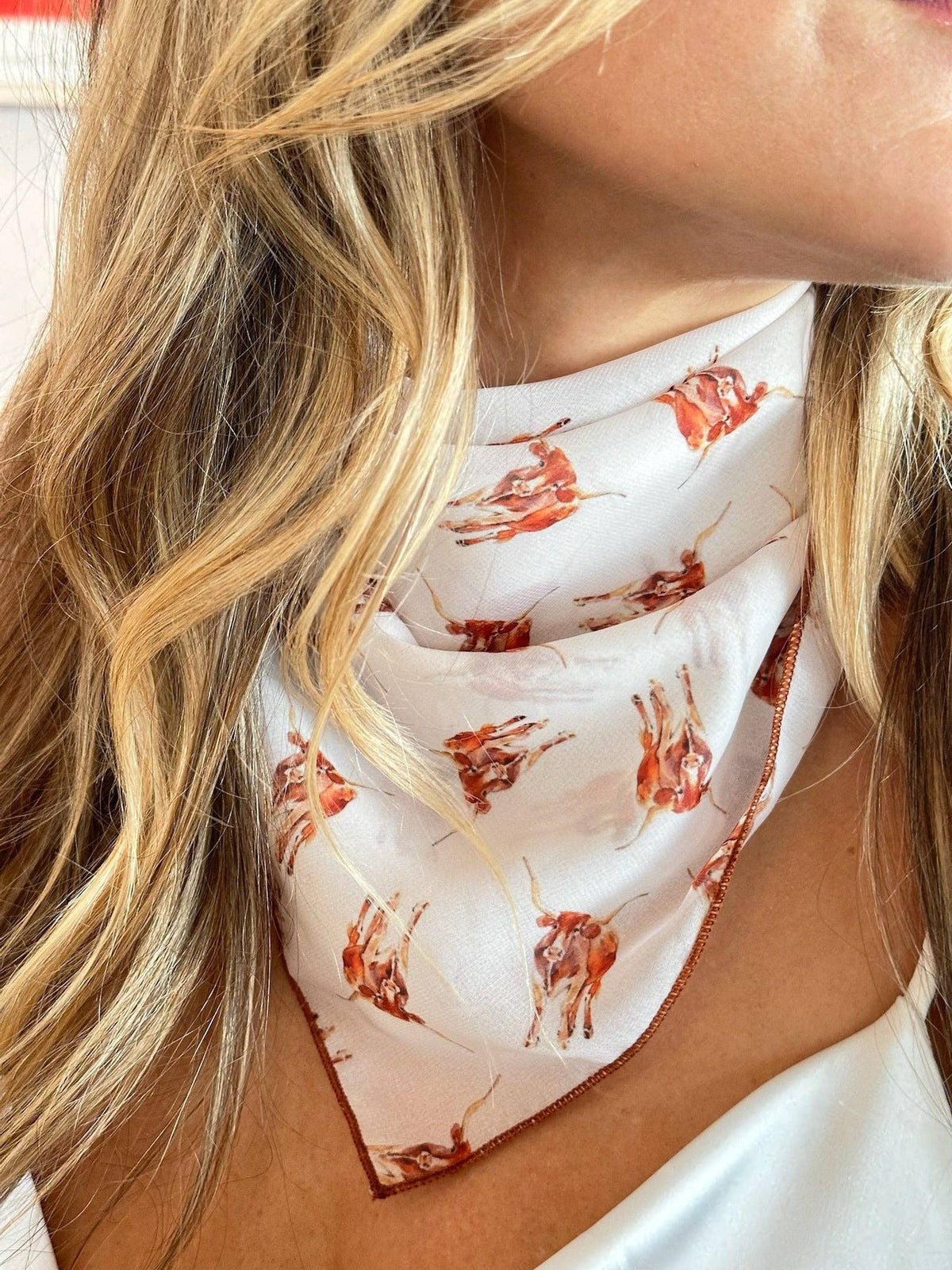 Longhorn Chiffon Scarf