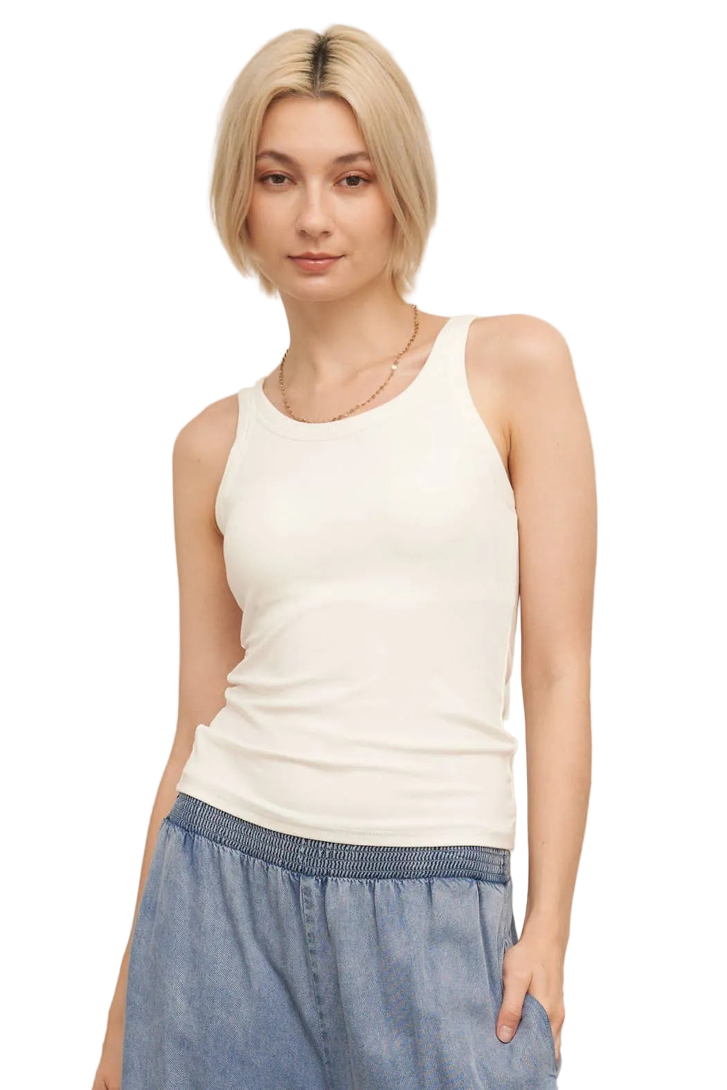 Hallie Scoop Neck Tank