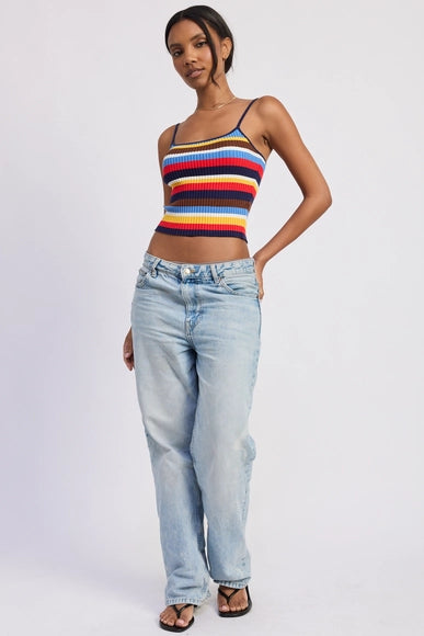 Tiffani Striped Knit Cami