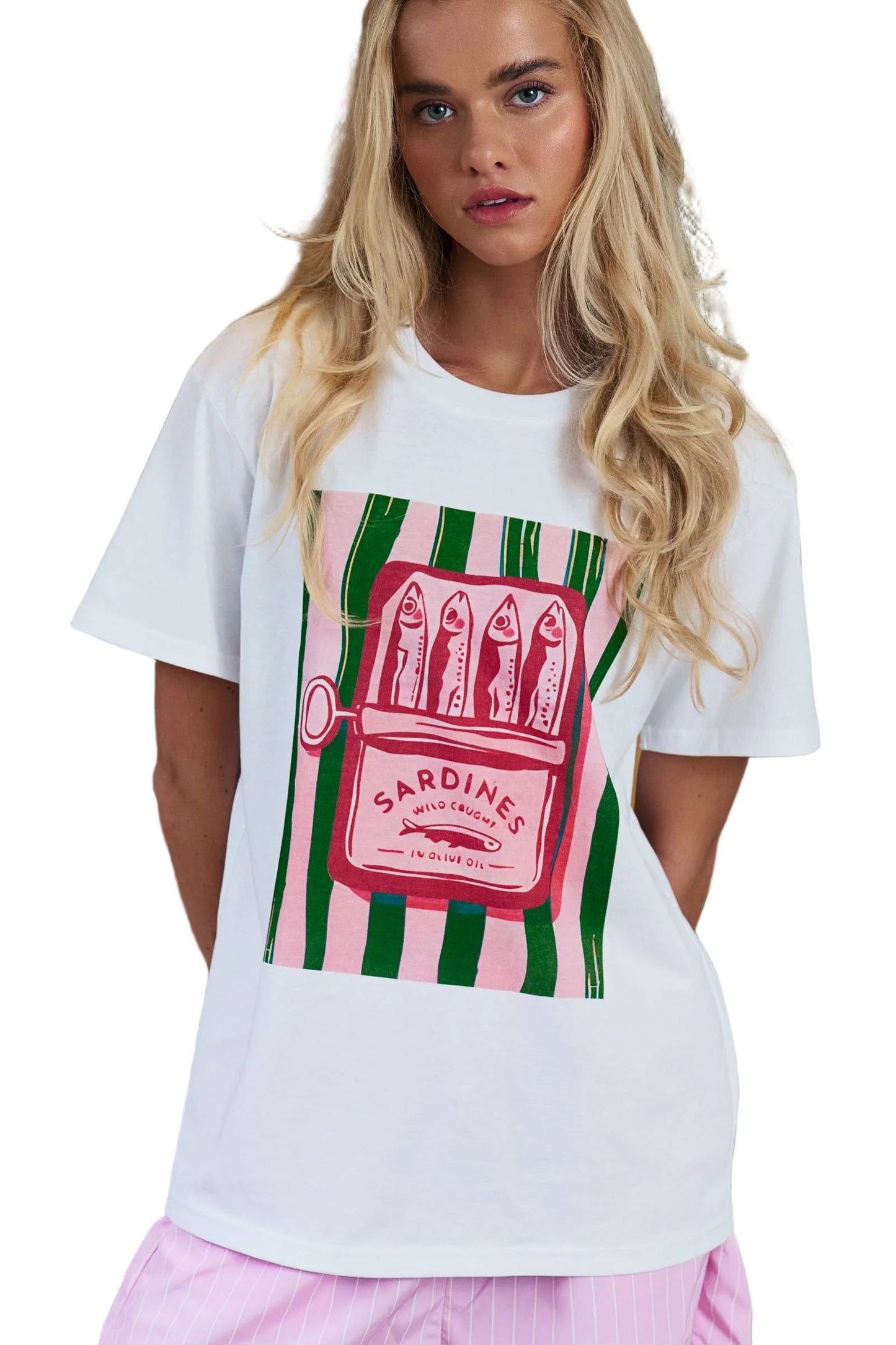 Grace Tee and Striped Shorts Set