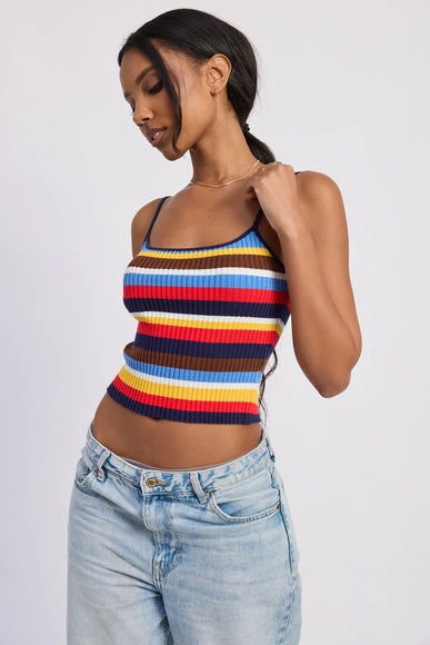 Tiffani Striped Knit Cami
