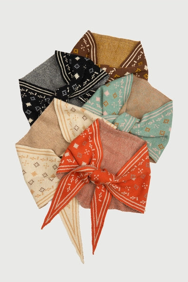 Foulard Knit Triangle Scarf