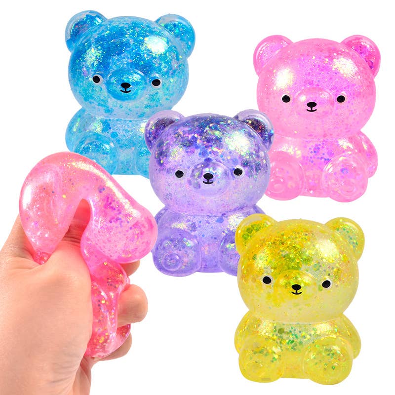 Glitter Bear Squishy Squeeze Toy