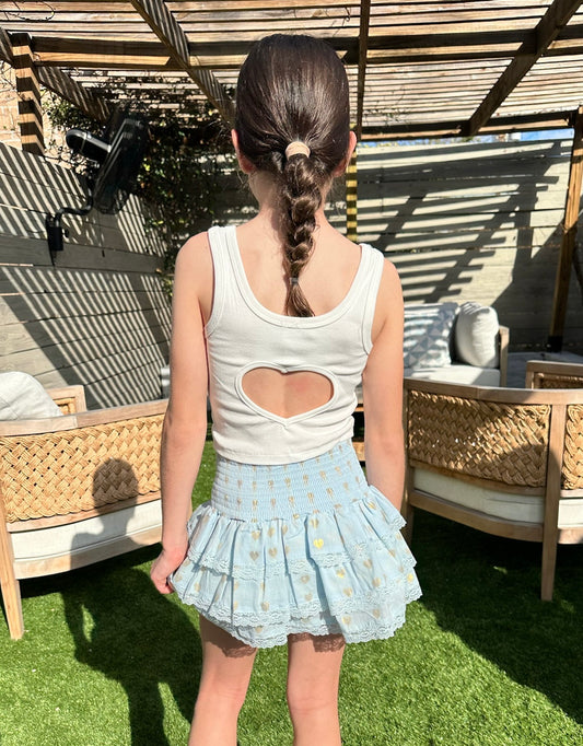 Girls Harlow Heart Cut Out Tank