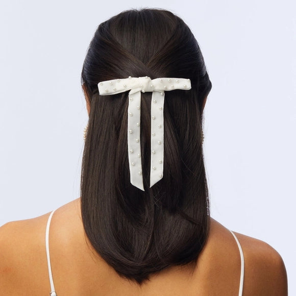 Embellished Bow Barrette
