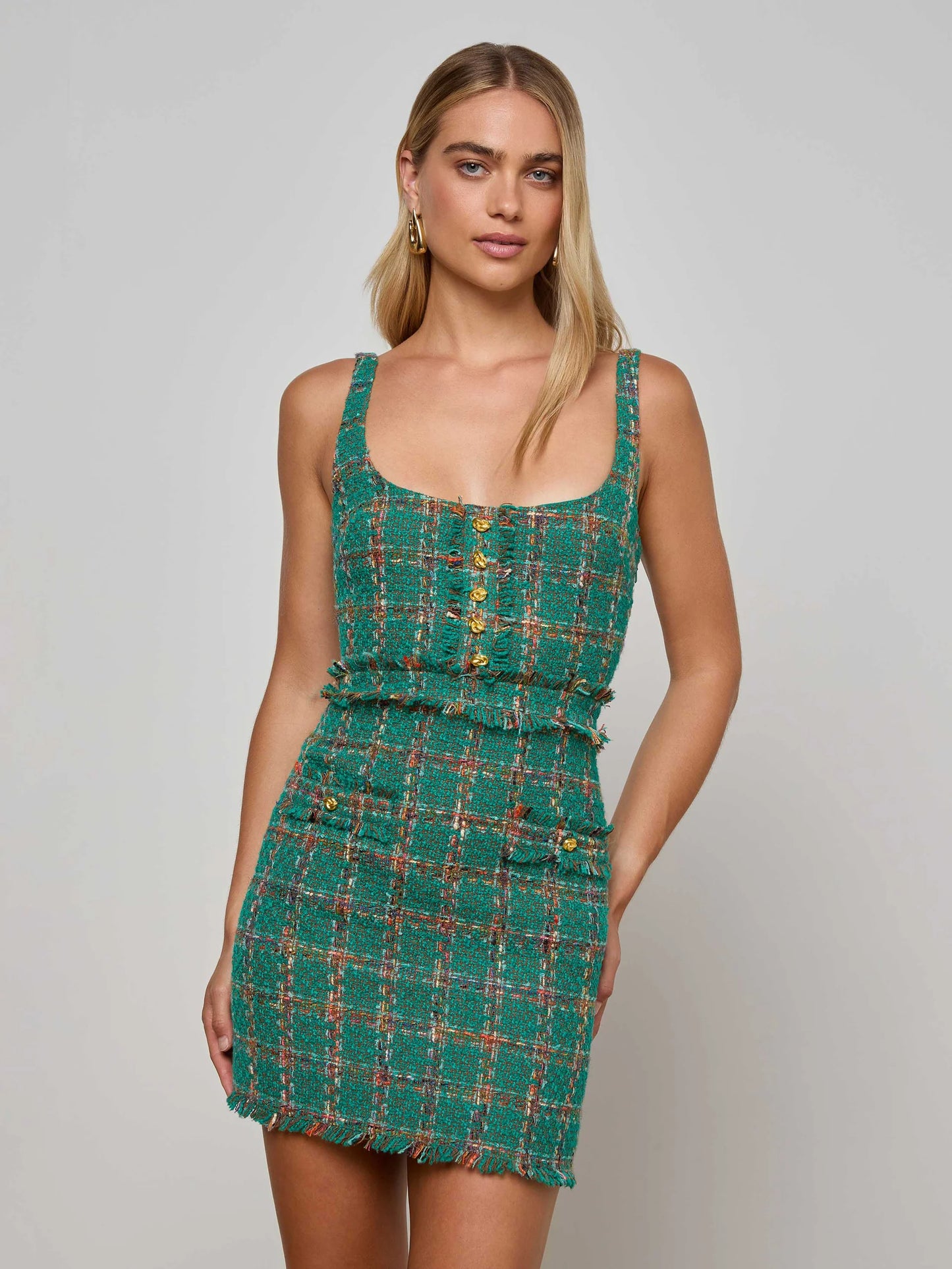 Valli Tweed Mini Dress